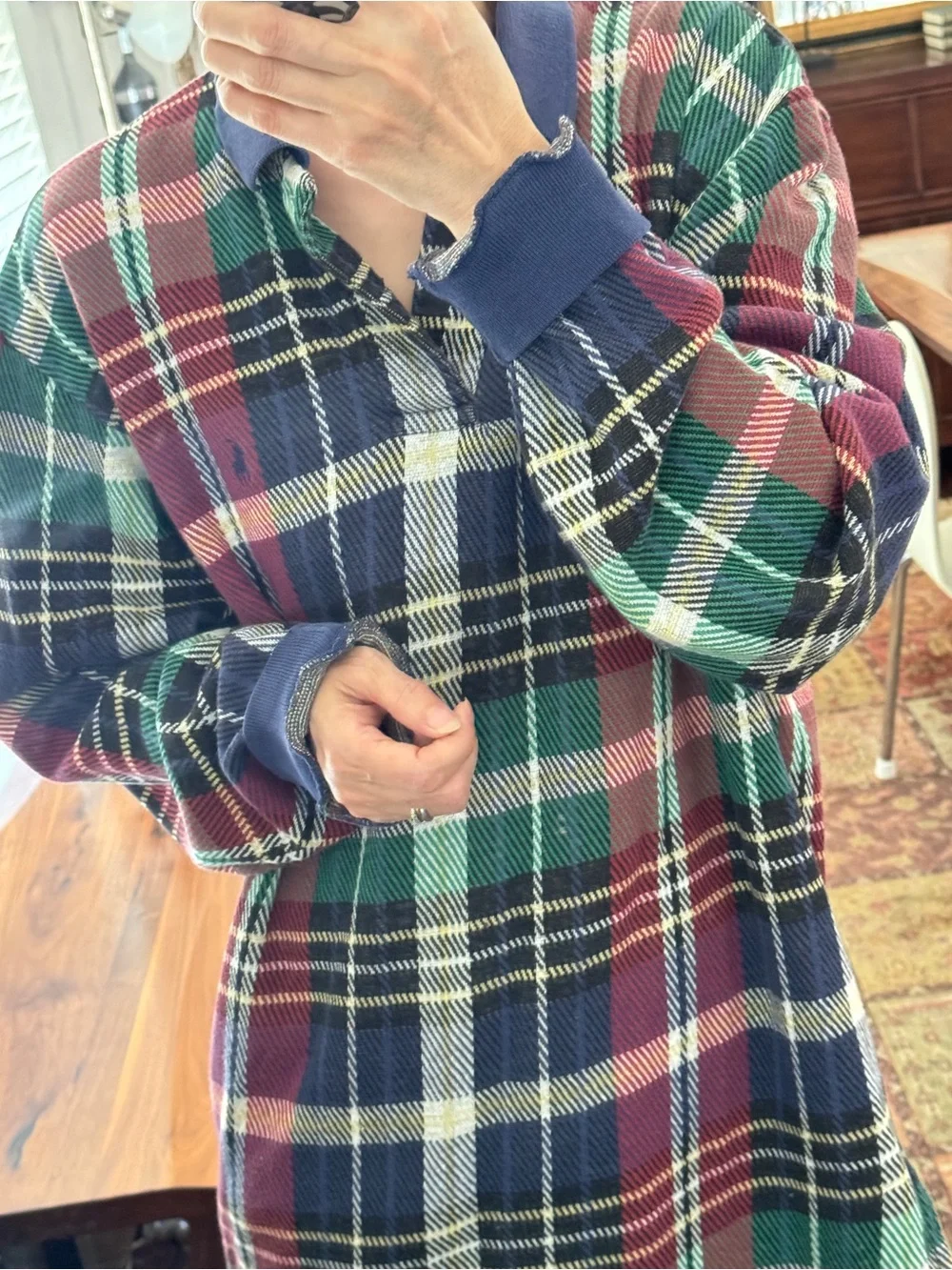 RARE Made In USA Polo Ralph Lauren Vintage 90s Plaid Cotton Size M